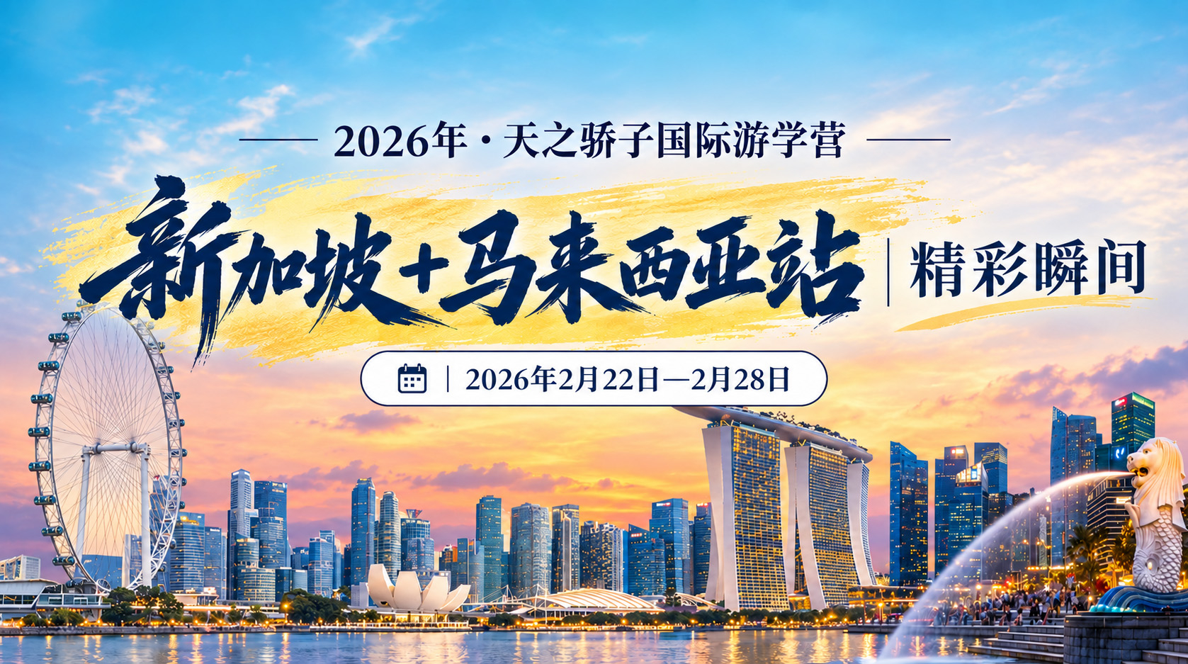 2026年天之骄子·国际游学营新加坡+马来西亚站