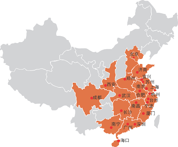全国分教中心分布图